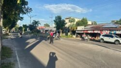 Konsistensi Pelayanan Publik, Sat Samapta Polres Sukamara Gelar Gatur Pagi Terpadu di Jalur Utama