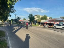 Konsistensi Pelayanan Publik, Sat Samapta Polres Sukamara Gelar Gatur Pagi Terpadu di Jalur Utama