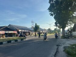 Postur Responsif di Jalan Raya, Sat Samapta Polres Sukamara Maksimalkan Pengaturan Pagi Hari