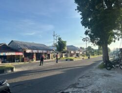 Perlancar Arus Lalu Lintas Awal Pekan, Sat Samapta Polres Sukamara Gelar Gatur Pagi di Jalan Utama