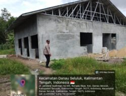 Polsek Hanau Monitoring Progres Pembangunan SPPG 3T di Desa Rungau Raya