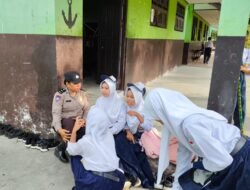 POLRES SERUYAN GELAR SERMA SEKAR DI SMPN 1 KUALA PEMBUANG, EDUKASI DAN SAMBANG PELAJAR DEMI GENERASI KONDUSIF