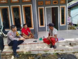 BHABINKAMTIBMAS POLRES SERUYAN SAMBANG WARGA DESA TUMBANG MANJUL, PERKUAT SINERGI POLRI DAN MASYARAKAT