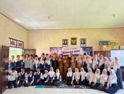 SATRESNARKOBA POLRES SERUYAN SOSIALISASI BAHAYA NAPZA DI SMPN 3 KUALA PEMBUANG, BENTUK GENERASI MUDA BEBAS NARKOBA