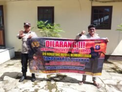 Cegah Kebakaran Hutan dan Lahan, Polsek Kapuas Barat Gencarkan Imbauan ke Masyarakat