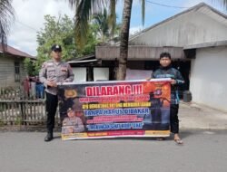 Antisipasi Karhutla, Polsek Kapuas Barat Patroli dan Sosialisasikan Larangan Membakar Lahan di Mandomai