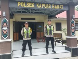 Polsek Kapuas Barat Pastikan Keamanan Markas dan Wilayah Lewat Penjagaan Mako yang Ketat