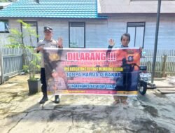 Antisipasi Kebakaran Hutan dan Lahan, Polsek Kapuas Barat Gencarkan Imbauan Larangan Membakar ke Masyarakat