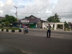 Sat Lantas Polres Sukamara Pantau Mobilitas Lintas Kota Lewat Pengaturan U-Turn Jalan Utama