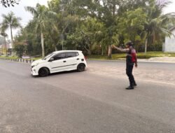 Layanan Pengayoman Prima, Sat Samapta Polres Sukamara Bersiaga Penuh di U-Turn Utama