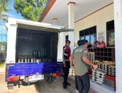 Kawal Pendistribusian Makanan Bergizi Gratis, Sat Samapta Polres Sukamara Jamin Kelancaran Logistik