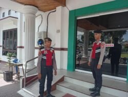 Jaga Keamanan Obyek Vital, Sat Samapta Polres Sukamara Gelar Patroli Perbankan Pagi