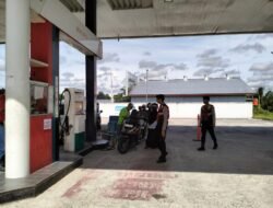 Sat Samapta Polres Sukamara Laksanakan Patroli Pagi Guna Amankan SPBU Sukamara