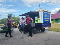 Sat Samapta Polres Sukamara Amankan Keberangkatan Armada Logistik MBG