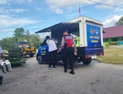 Sat Samapta Polres Sukamara Pertegas Aturan Lajur Bebas Hambatan Bagi Truk MBG