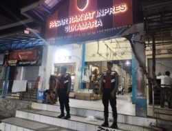 Optimalisasi Patroli Jalan Kaki, Sat Samapta Polres Sukamara Sisir Blok Dalam Pasar Inpres