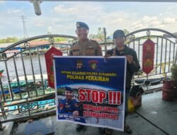 Sat Polairud Polres Sukamara Laksanakan Kegiatan Sambang Dialogis Dorong Kebersihan Rute Air Lewat Larangan Membuang Sampah di Sungai