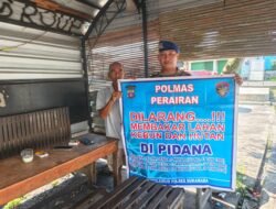 Sat Polairud Polres Sukamara Laksanakan Kegiatan Sambang Dialogis Mitigasi Dampak Kebakaran Lewat Larangan Membakar Hutan dan Lahan
