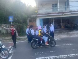 Polsek Jelai Tegaskan Aturan Harkamtibmas Melalui Kegiatan Patroli KRYD Pagi Hari