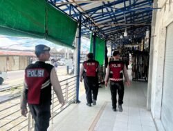 Patroli Pagi ke Area Pasar Inpres Sukamara, Sat Samapta Polres Sukamara Cegah Praktik Pemerasan Liar