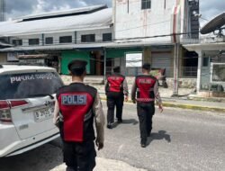 Sat Samapta Polres Sukamara Susuri Lorong Dagang Tradisional Melalui Patroli Pagi ke Area Pasar Inpres Sukamara
