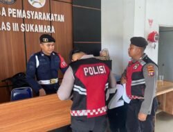 Pertebal Pengamanan Fasilitas Negara, Sat Samapta Polres Sukamara Patroli Pagi Hari ke Lapas Kelas III Sukamara