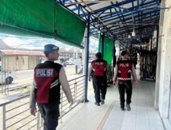Sat Samapta Polres Sukamara Jaga Stabilitas Pusat Pasar Melalui Patroli Kamtibmas ke Area Pasar Inpres Sukamara