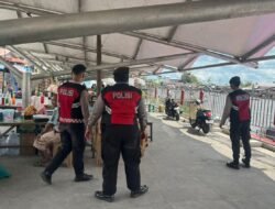 Sat Samapta Polres Sukamara Sambangi Simpul Transportasi Air Melalui Patroli Kamtibmas ke Pelabuhan Speed Boat