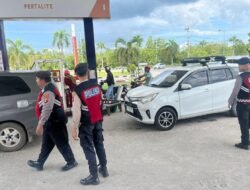 Antisipasi Kerawanan Antrean, Sat Samapta Polres Sukamara Gencarkan Patroli Pagi Hari ke SPBU Sukamara