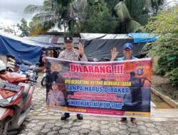 Cegah Karhutla, Polsek Kapuas Barat Gencarkan Imbauan Buka Lahan Tanpa Bakar di Mandomai