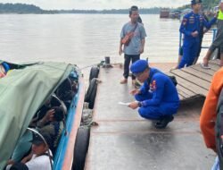 Satpolairud Polres Barsel Imbau Penumpang Speed Boat Utamakan Keselamatan Selama Perjalanan