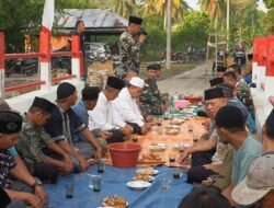 Wujud Rasa Syukur, Danramil 03/ Tebas Hadiri Tradisi Adat Bepapas Atas Dibangunnya Jembatan Aramco di Wilayah Kab. Sambas