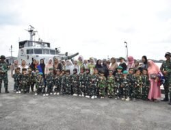 TNI AL Kodaeral XII Tanamkan Cinta Bahari Sejak Dini Melalui Kunjungan Edukasi TK Kartika 17 Mempawah