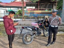 Beri Teguran Humanis, Satlantas Polres Murung Raya Edukasi Pelanggar Lalu Lintas