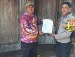 Polsek Kapuas Hilir Rutin Sosialisasikan Maklumat Kapolda Kalteng Kepada Masyarakat Tentang Sanksi Pidana Dan Denda Bagi Pelaku Karhutla