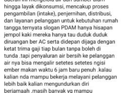 Keluhan Pelayanan PDAM Pontianak Viral di Media Sosial, Warga Soroti Distribusi Air yang Mengalir Setetes demi Setetes