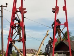 Kembali Datangkan Tenaga Ahli, Menara Pylon yang Sebelumnya Didatangkan Langsung Didirikan