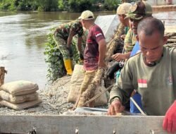 Angkur Box Mengeras Sempurna, Personel Kodim 1009/Tla Lanjutkan Pemasangan dan pengecoran Main Rope Bawah