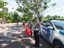 Antisipasi Lakalantas, Satlantas Polres Kapuas Pantau Arus Lalu Lintas Lingkar Luar Kota