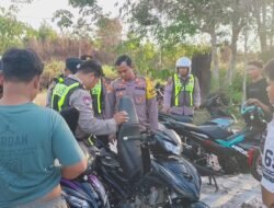 MENINDAK LANJUTI PENGADUAN MASYARAKAT TENTANG KNALPOT BRONG DAN BALAP LIAR, POLSEK KAPUAS TENGAH AMANKAN SEPEDA MOTOR KNALPOT BRONG