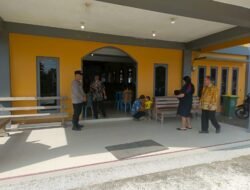 Pam Ibadah minggu di gereja Emanuel Pujon di lakukan  personil Polsek Kapuas tengah.