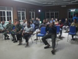 Melalui Nobar Piala Dunia, Kodim 1008/Tabalong Bangun Komunikasi Sosial dengan Masyarakat