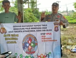 Cegah Berita HOAX, Polsek Kapuas Timur Sosialisasikan HPUS