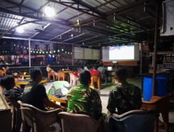 Pererat Silaturahmi, Anggota Jajaran Kodim 1208/Sambas Nonton Bareng Piala Dunia 2026 Bersama Warga Binaan