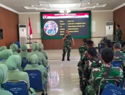Prajurit, PNS dan Persit Kodim 1008/Tabalong Terima Penyuluhan Hukum dari Kumdam XXII/Tambun Bungai