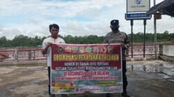 Personel Polsek Dusel Gencar Sosialisasikan Terkait Larangan Pungli Dengan Warga Masyarakat