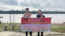 Personel Polsek Dushil Gencar Sampaikan Terkait Larangan Penambangan Tanpa Izin Dengan Warga