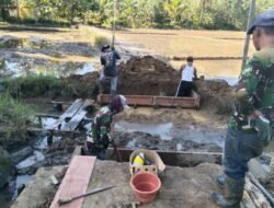 Jembatan Kayu Berganti Beton, Kodim 1008/Tabalong Wujudkan Impian Warga Garagata