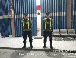 Piket Polsek Rutin lakukan patroli malam hari ke  BPD Kalteng  Pujon.