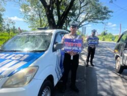 Antisipasi Lakalantas, Satlantas Polres Kapuas Pantau Arus Lalu Lintas Lingkar Luar Kota